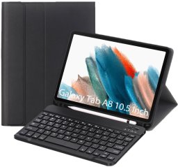 Etui z klawiaturą bezprzewodową do Galaxy Tab A8 10.5, czarne