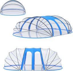 Coil pokrywa kopuŁa daszek na basen ogrodowy owalna 530x410x205cm