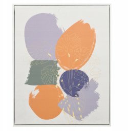 Ramka Giftdecor Obraz w białej ramie SOLARA motyw okręgów, 40 x 70 cm