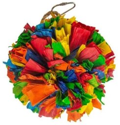 Duvo+ DUVO+ ZABAWKA DLA PTAKÓW KOLOROWY POMPON Z KUKURYDZY 12,7x7,6x7,6cm