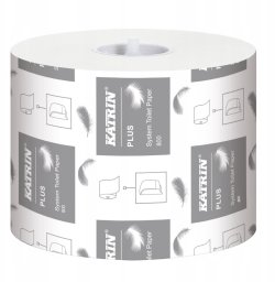 Katrin Plus - Papier toaletowy w dużej roli, biały, 2-warstwowy - 36 rolek