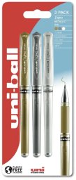 Uni-ball Signo 153 gel roller - guld/sølv/hvid