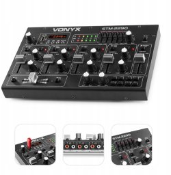 Vonyx Mikser 8-kanałowy SD USB MP3 BT STM2290 one size