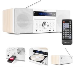 System muzyczny PRATO ALL-IN-ONE CD / DAB + biały one size