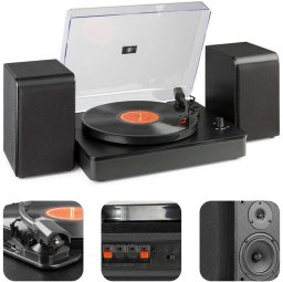 Gramofon Audizio Gramofon RP330 głośniki BT czarny one size