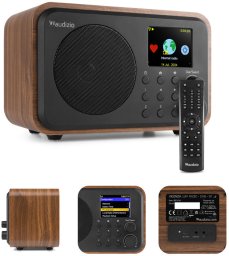 Radio Audizio Radio internetowe WIFI/DAB+/radio FM akumulator Vicenza brązowe one size