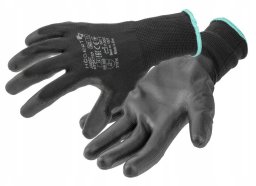 HOGERT RĘKAWICE OCHRONNE POLIURETAN JAGST CZARNE ROZM.10