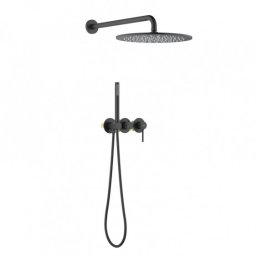 Concealed shower system BlueWater BOSTON BOS-ZKP.350, black matt