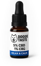 Doggie Taste Olejek CBD 5% + CBG 1% dla dużych psów 10 ml