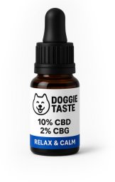 Doggie Taste Olejek CBD 10% + CBG 2% dla dużych psów 10 ml