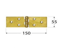 HINGE 8029 150X55X2.5MM ZINC