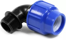 Lovrin MALE ELBOW Ø25X3/4 PERLA BLUE