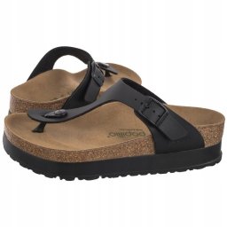 Birkenstock Papillio Gizeh Platform Vegan 1027367 Czarne 38
