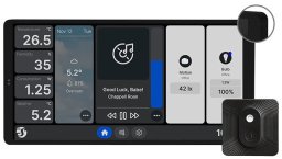 Shelly Podwójny panel sterowania Wall Display X2 WiFi/BLU (czarny) + BLU H&T