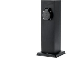 Słupek ogrodowy stojący 230V 30cm 2x Gniazdo Sieciowe