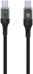 Fixed | Cable USB-C/USB-C with display, PD support, 1.2m, USB 2.0, 100W | FIXDD-CC12-BK