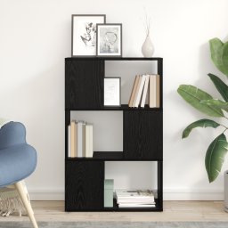 vidaXL Centrum Rozrywki Czarny Dąb Materiał Drewnopochodny 60 x 24 x 94 cm