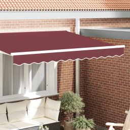 vidaXL Markiza na ramę 2.5 m Burgundowa 2.3x0.2 m