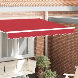 vidaXL Fasada markizy na ramę 2.5 m Czerwona 2.3x0.2 m