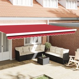 vidaXL Czerwony daszek dla ramy 5 m 4.8x0.2 m
