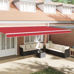 vidaXL Fald markizy dla ramy 6 m Czerwony 5.8x0.2 m