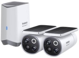 Kamera zewnętrzna Baseus S1 Pro 3K Dual (biała)