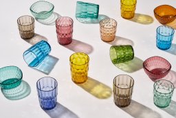 Guzzini VANITY Zestaw z 6 niskimi kubkami Assorted col.