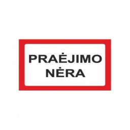 Stabilus STICKER NO PASSAGE 170X100MM