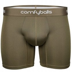 Bokserki termoaktywne Comfyballs Long Performance - olive green