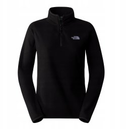 Bluza polarowa damska The North Face 100 Glacier 1/4 Zip - tnf black