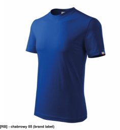 Base - ADLER - Base - Koszulka unisex, 160 g/m2, 100 % bawełna, 85 % bawełna, 15 % wiskoza - chabrowy 05 (brand label) 2XL