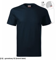 Base - ADLER - Base - Koszulka unisex, 160 g/m2, 100 % bawełna, 85 % bawełna, 15 % wiskoza - granatowy 02 (brand label) 2XL