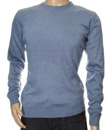 Sweter męski klasyczny gładki wełniany z wełny niegryzący M jeans 1705