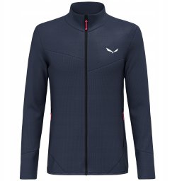 Bluza bez kaptura Salewa Puez Waffle Hyb PL Jacket - navy blazer