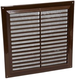 GRILLE VENTILATION 250X250, BROWN
