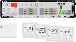 Salus SALUS StartPack Premium RF - zestaw bezprzewodowego sterowania ogrzewaniem podłogowym z zarządzaniem przez Internet: KL08RF230V, UG800, 4 x SQ610RF
