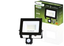 Naświetlacz LED ZUNA2 30W 2700lm 4000K IP44 Czarny Czujnik Ruchu LUMILED