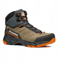 Buty trekkingowe wysokie Scarpa Rush TRK GTX - desert/mango