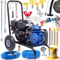 Agregat Malarski Wydajny Spalinowy 4800W 18L/min 4 Dysze Wąż 25m 5x Filtr Cleanshot