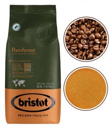 Bristot Rainforest kawa ziarnista czarna 1kg