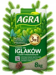 Granulat do iglaków 8kg Nawóz mineralny długodziałający do roślin iglastych