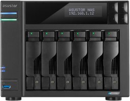 Serwer plików Asustor LOCKERSTOR 6 AS6706T 6-bay, Intel Celeron N5105 Czterordzeniowy 2.0GHz, 16GB RAM DDR4. 4x M.2 PCIe (NVMe), 2x 2.5 GbE. 2x USB 3.2. HDMI 2.0b, 1x PCIe