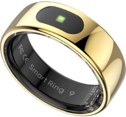 Smart RING PRO z�oty, pomiar stresu, t�tno, monitorowanie snu, roz. 8, Powerton