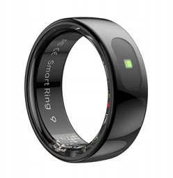 Smart RING PRO czarny, t�tno, saturacja, monitor snu, aktywno��, roz 11, Powerton
