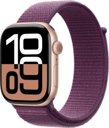 Smartwatch Apple Watch 10 GPS 42mm Rose Gold Alu Sport Loop Fioletowy (MWWK3QN/A)
