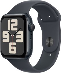 Smartwatch Apple Watch SE GPS 44mm Midnight Alu Sport S/M Czarny (MXEJ3QN/A)