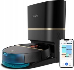 Philips Homerun seria 7000 robot odkurzający stacja ssąca 180min czarny