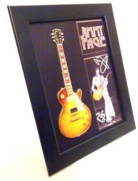 Mini gitara w stylu Jimmy Page w ramce FMG-012