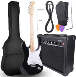 NN EG SET BK zestaw gitarowy gitara elektryczna