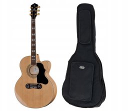 Harley Benton Custom Line KingCENT Gitara elektroakustyczna Jumbo pokrowiec